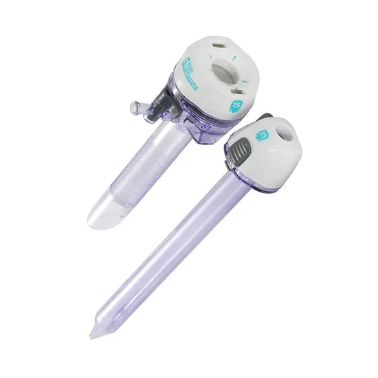 Trocart médical jetable en acier inoxydable 12 mm 15 mm de long sans lame